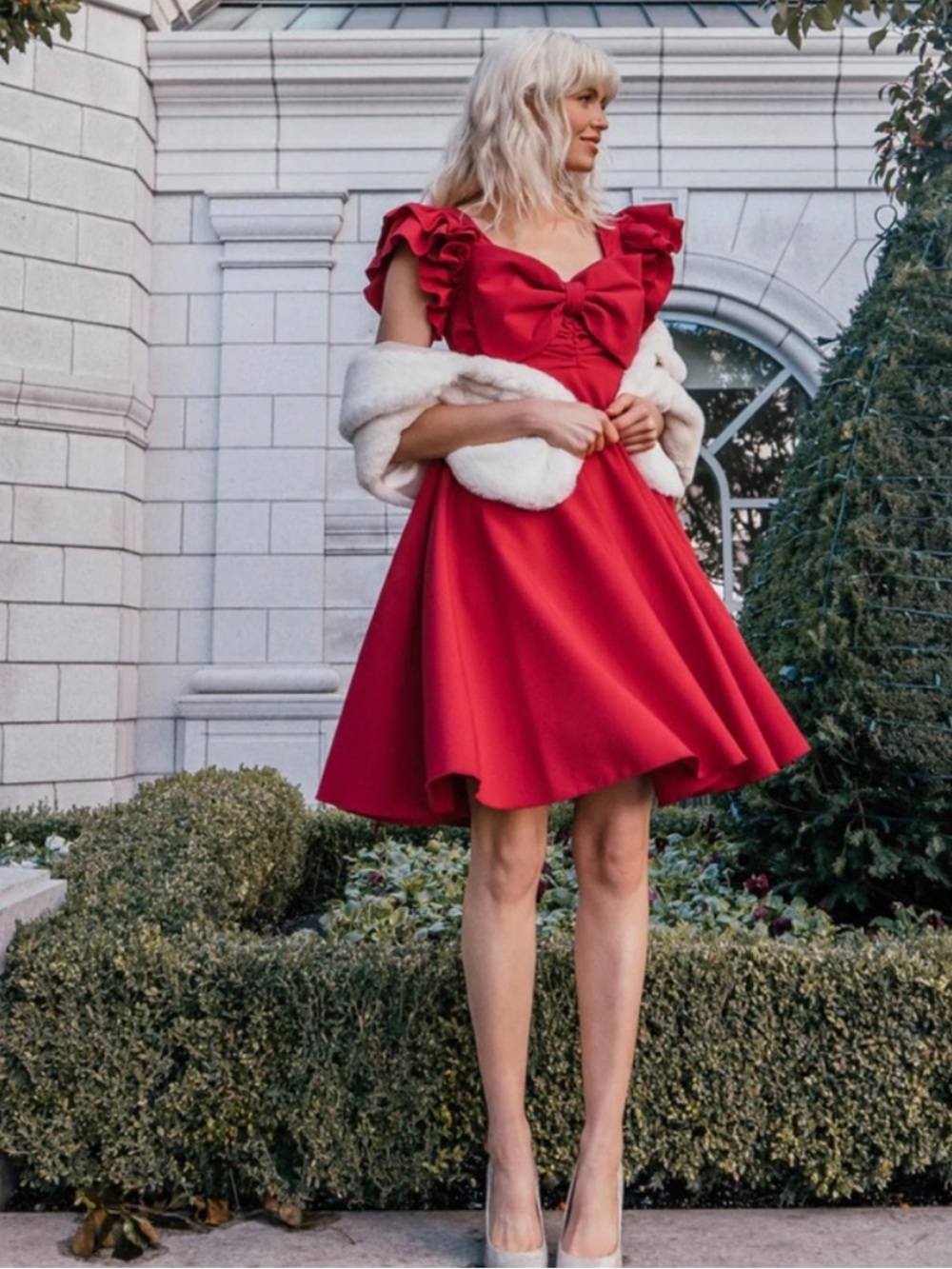 Jessakae x Lindsey Stirling Bow Ruffle Mini Dress Size L
